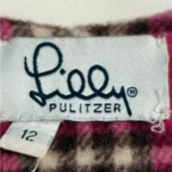 LILLY PULTIZER Camel Toggle Wool Pea Coat Girls Size 12 - Picture 9 of 14